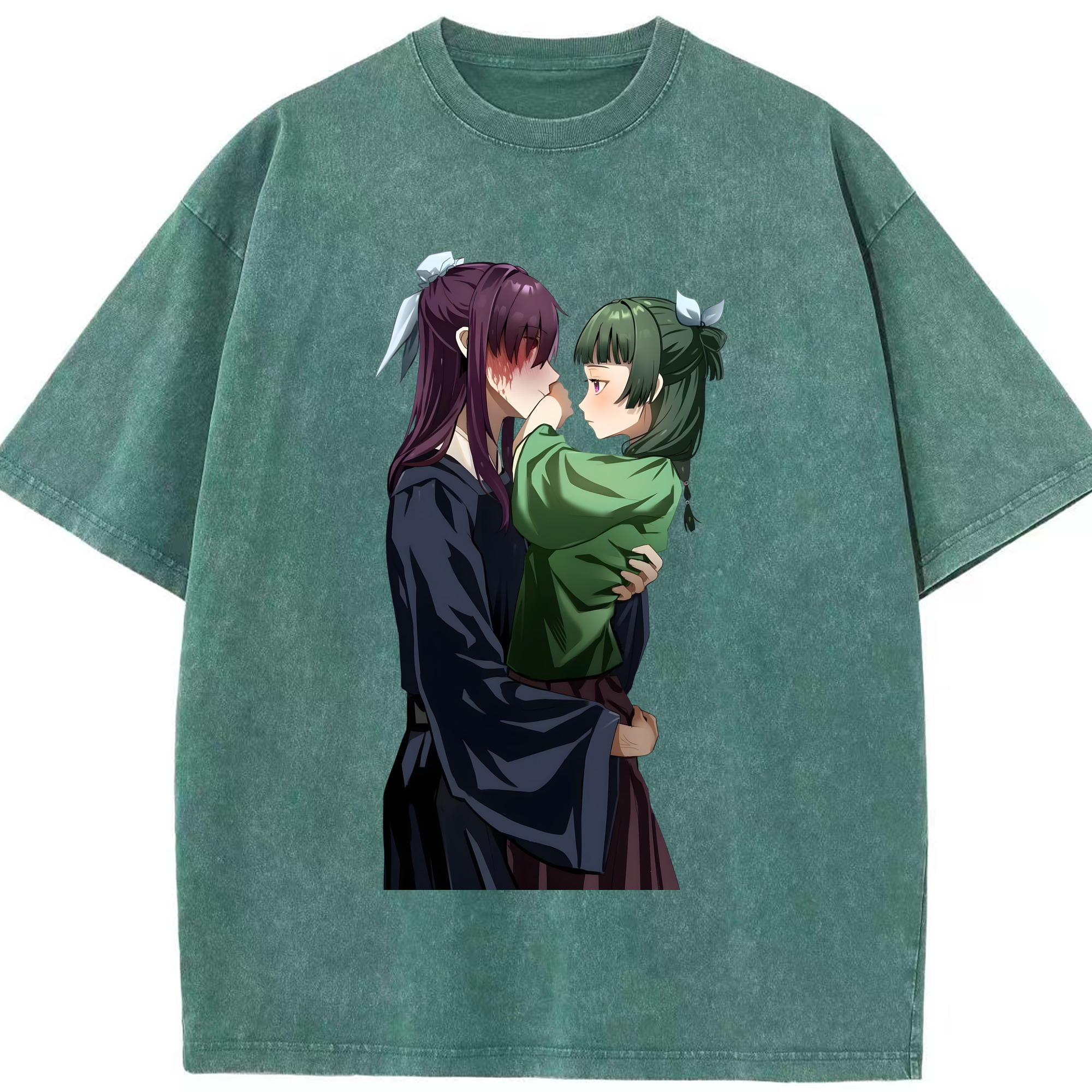 （画像用） 薬屋のひとりごと The Apothecary Diaries 綿100% ヴィンテージ風 半袖Tシャツ（フロントプリント）